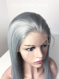 Straight Gray Full Lace Wig