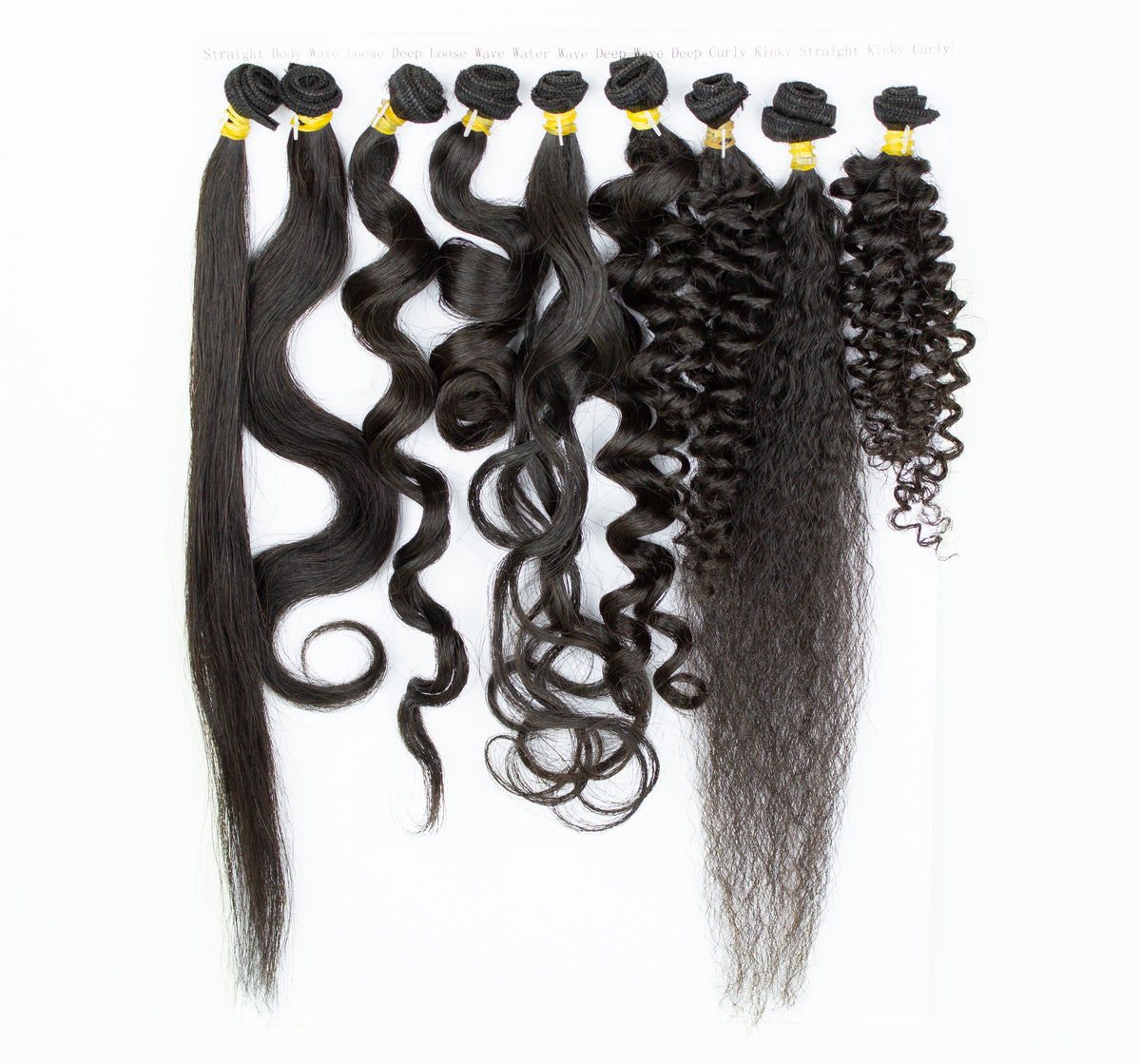 Virgin Hair Sample, 9 Textures Virgin Hair Sample Pack – Virgin Hair ...